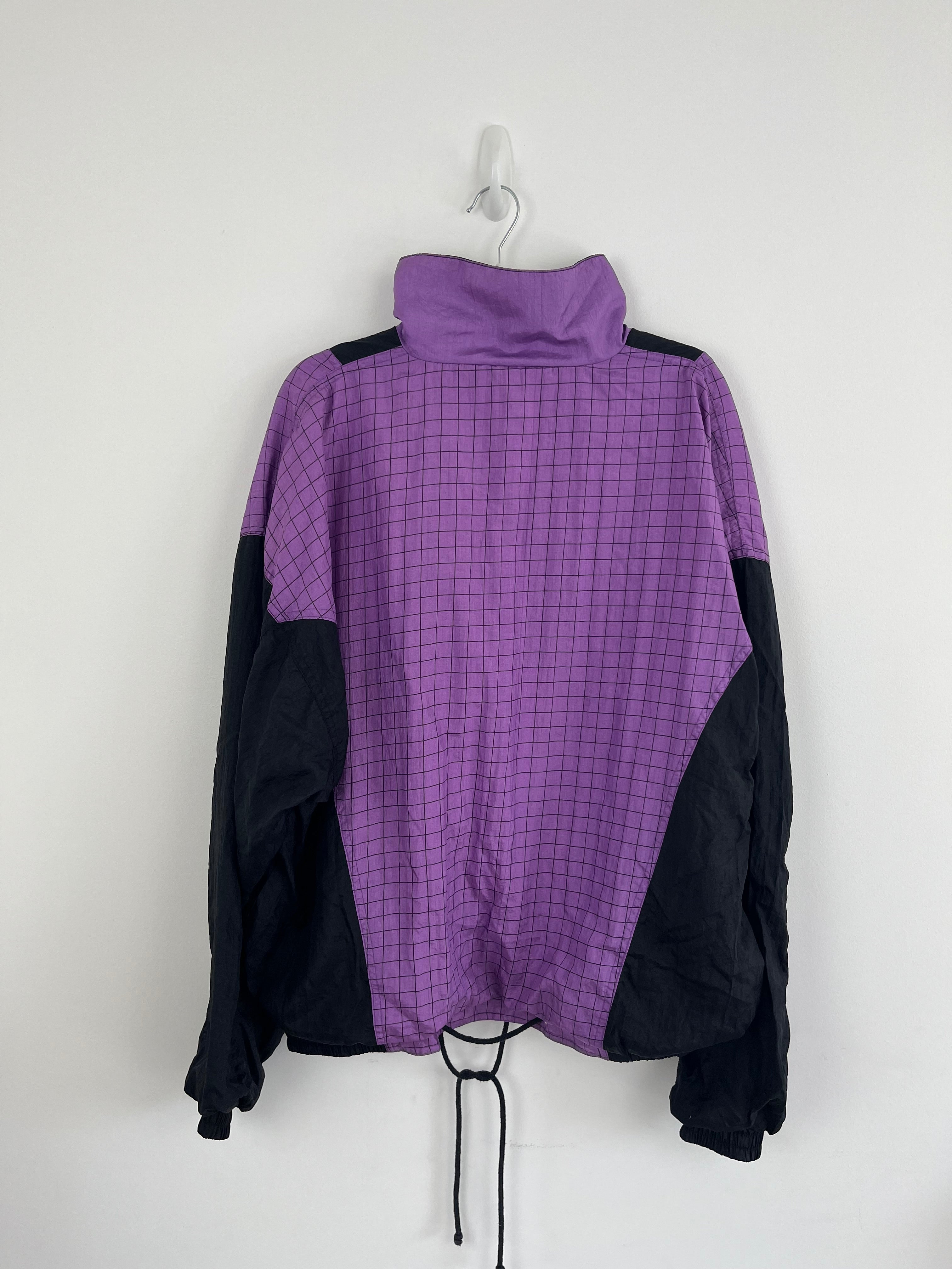 Vintage Purple Grid Shell Jacket (M)