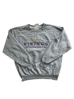 grey minnesota vikings sweatshirt