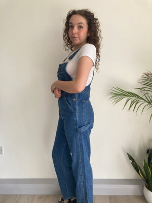 vintage blue denim old navy dungarees