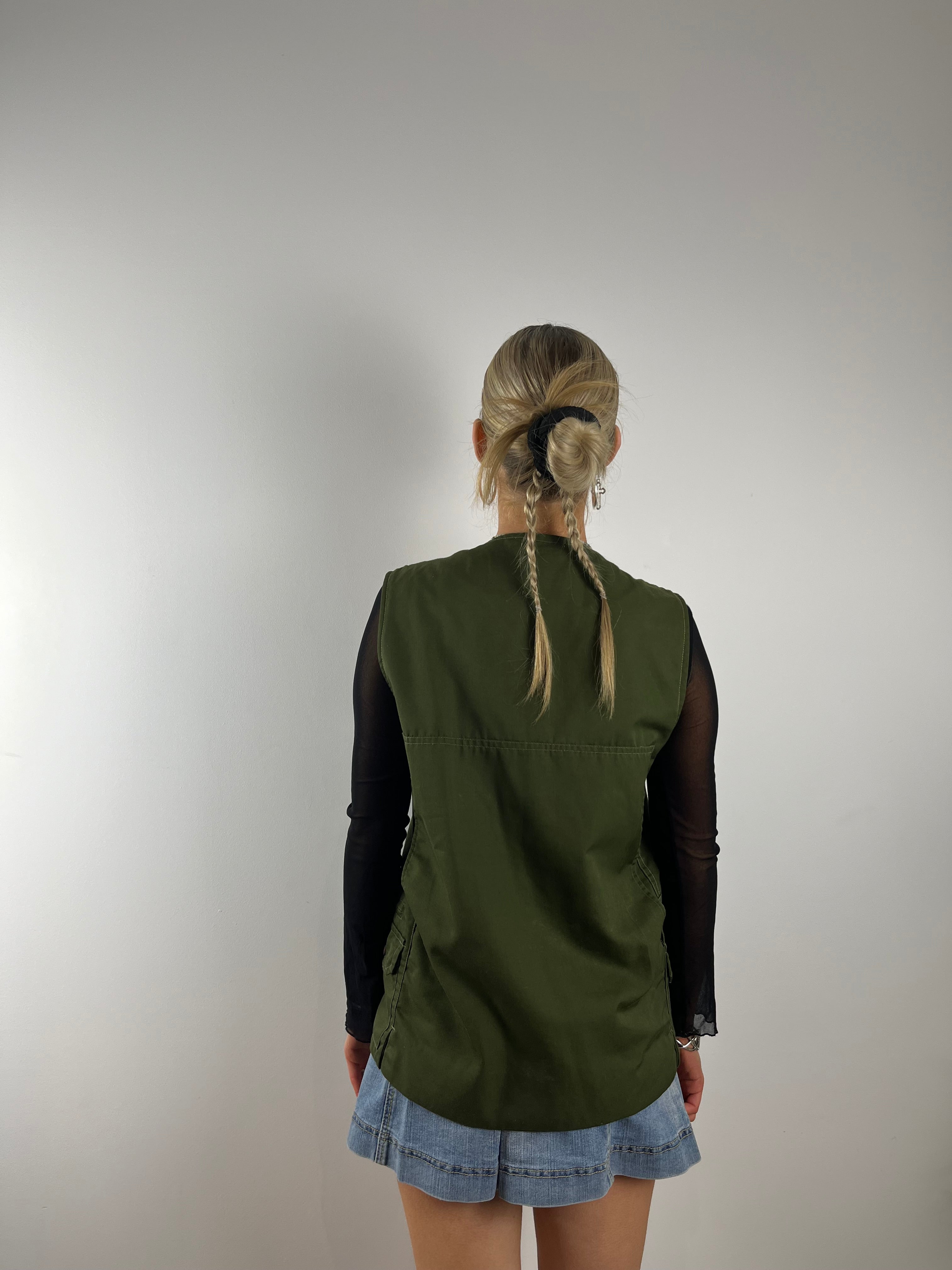 Vintage Green Hunting Vest (S)