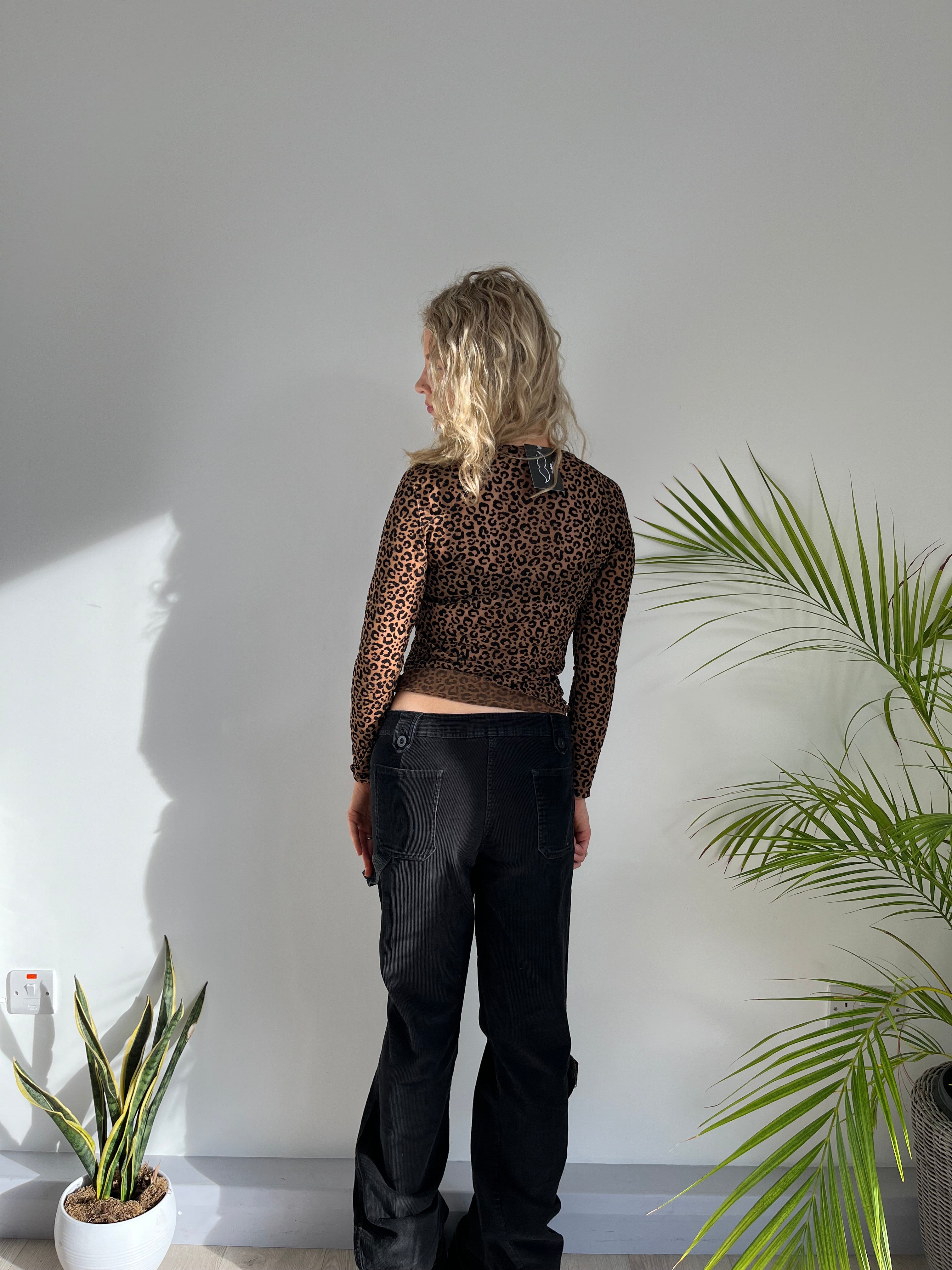 Vintage Benetton Black Corduroy Trousers (S)