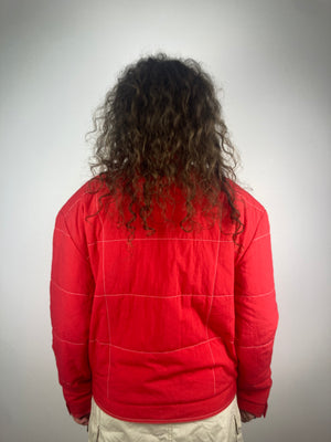 Vintage red nylon formula one team jacket parlamat