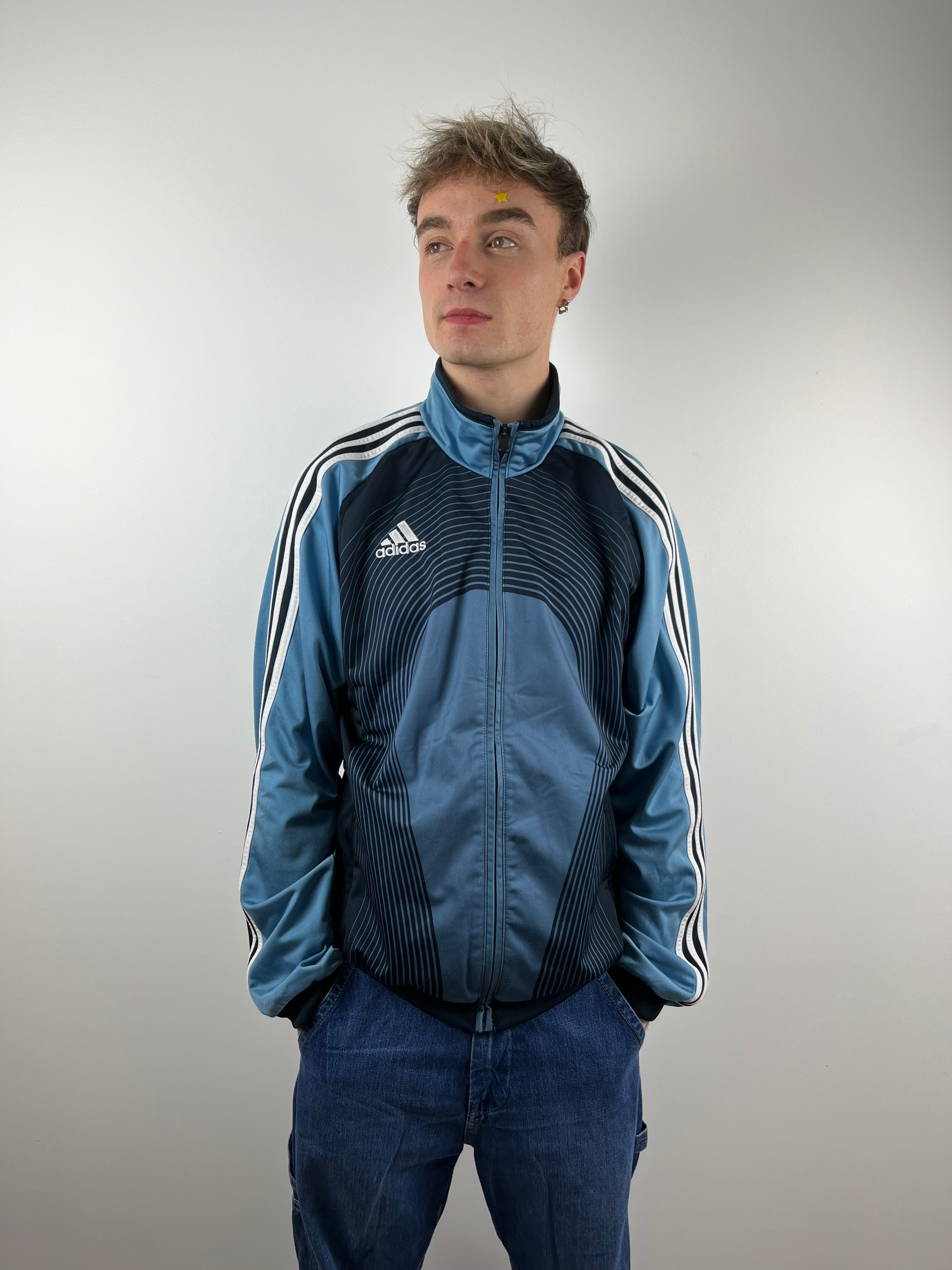 Vintage Blue Adidas Sports Jacket