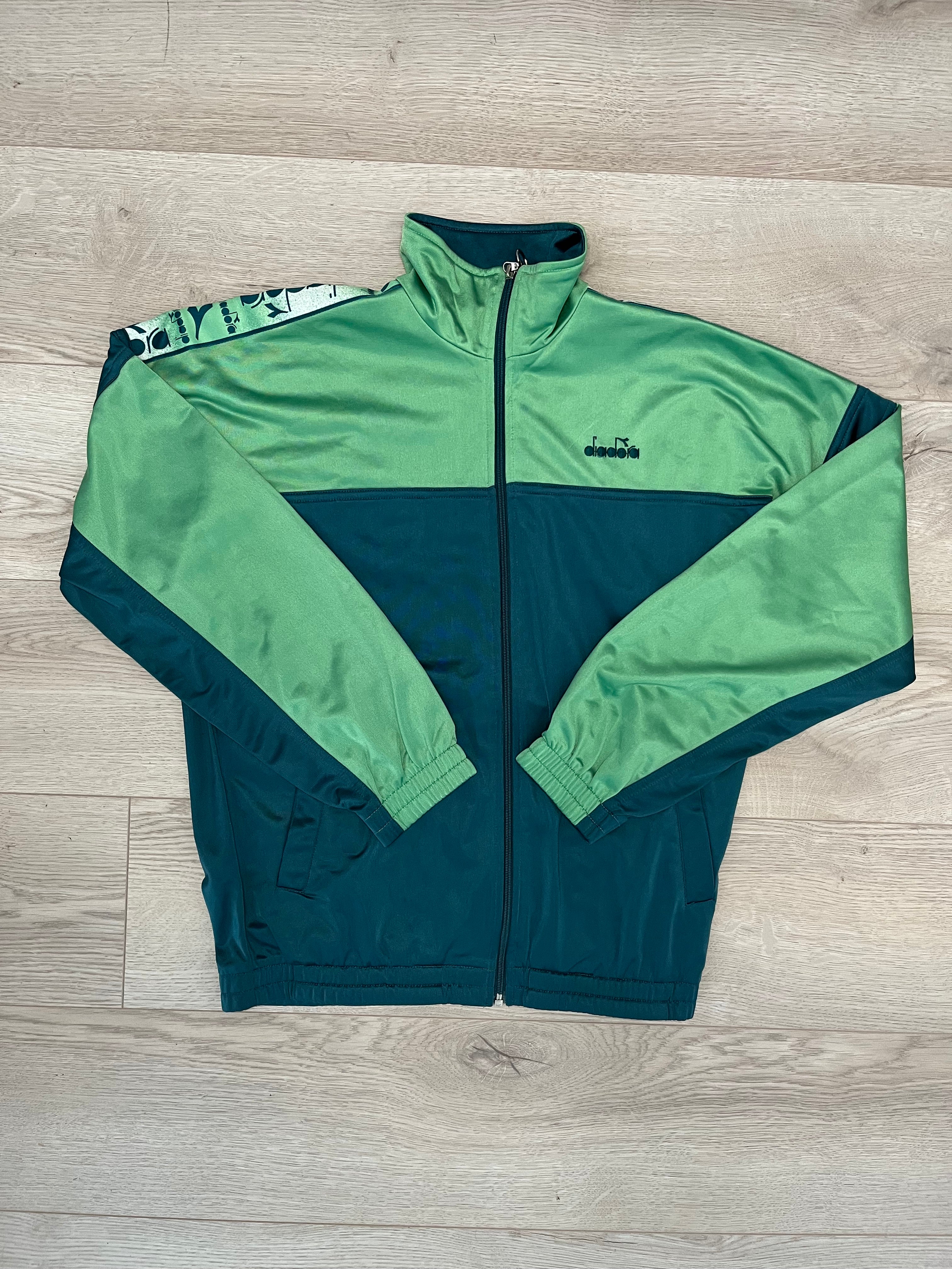 Vintage Green Diadora sports jacket
