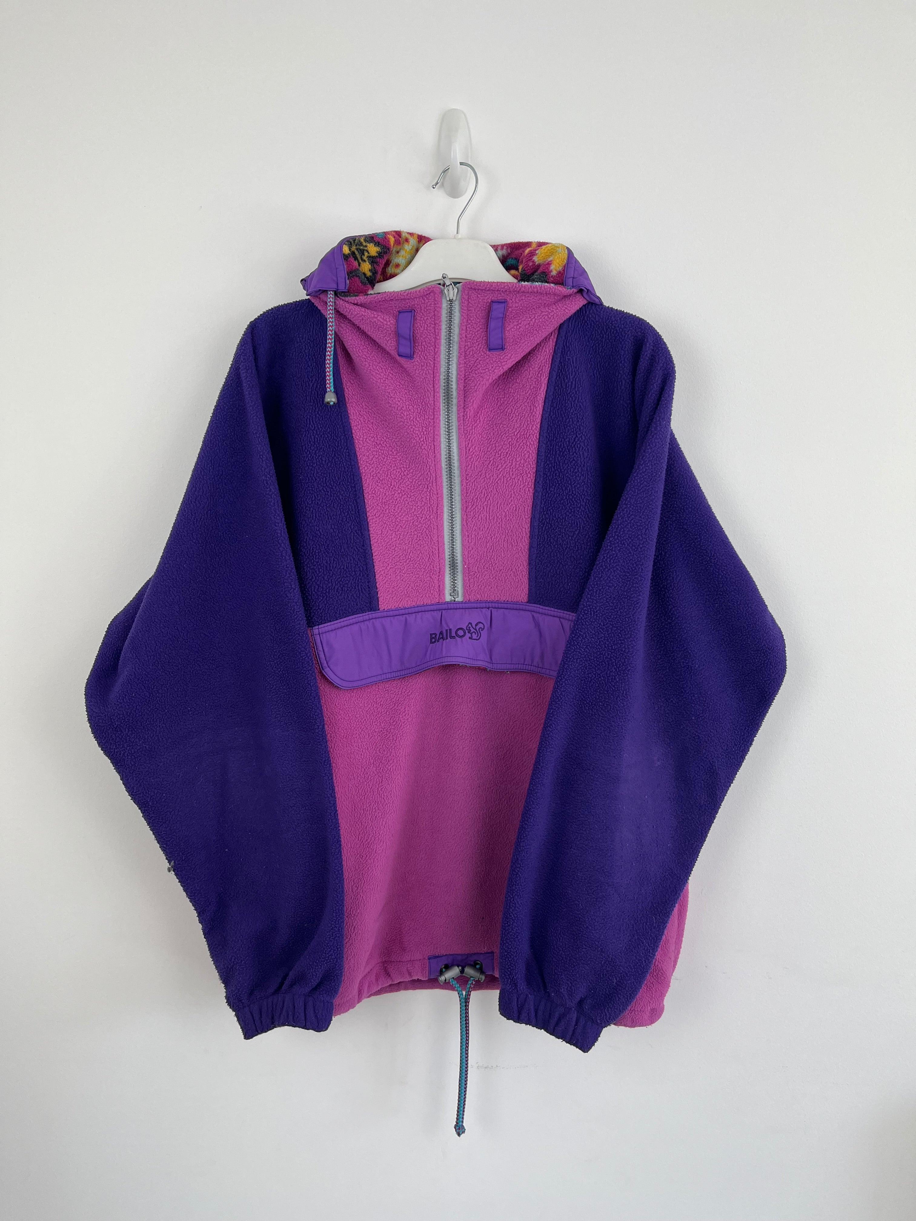 Vintage purple bailo festival fleece
