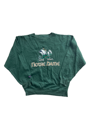 vintage green notre dame sweatshirt