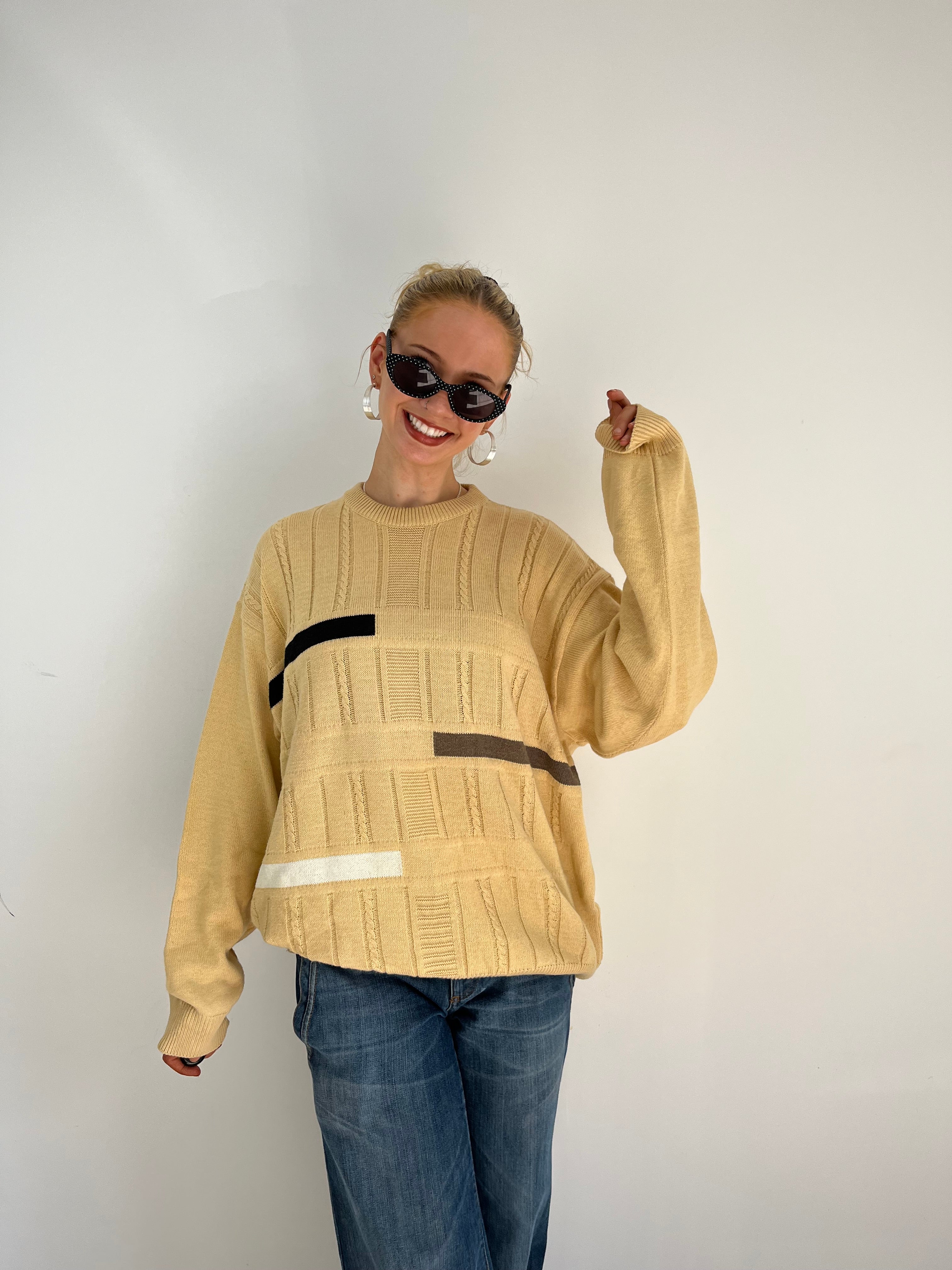 Vintage Yellow 80’s Knit (L)