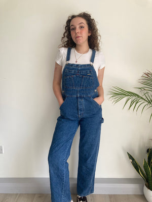 vintage blue denim old navy dungarees