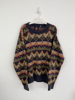 Vintage geometric 80s knit