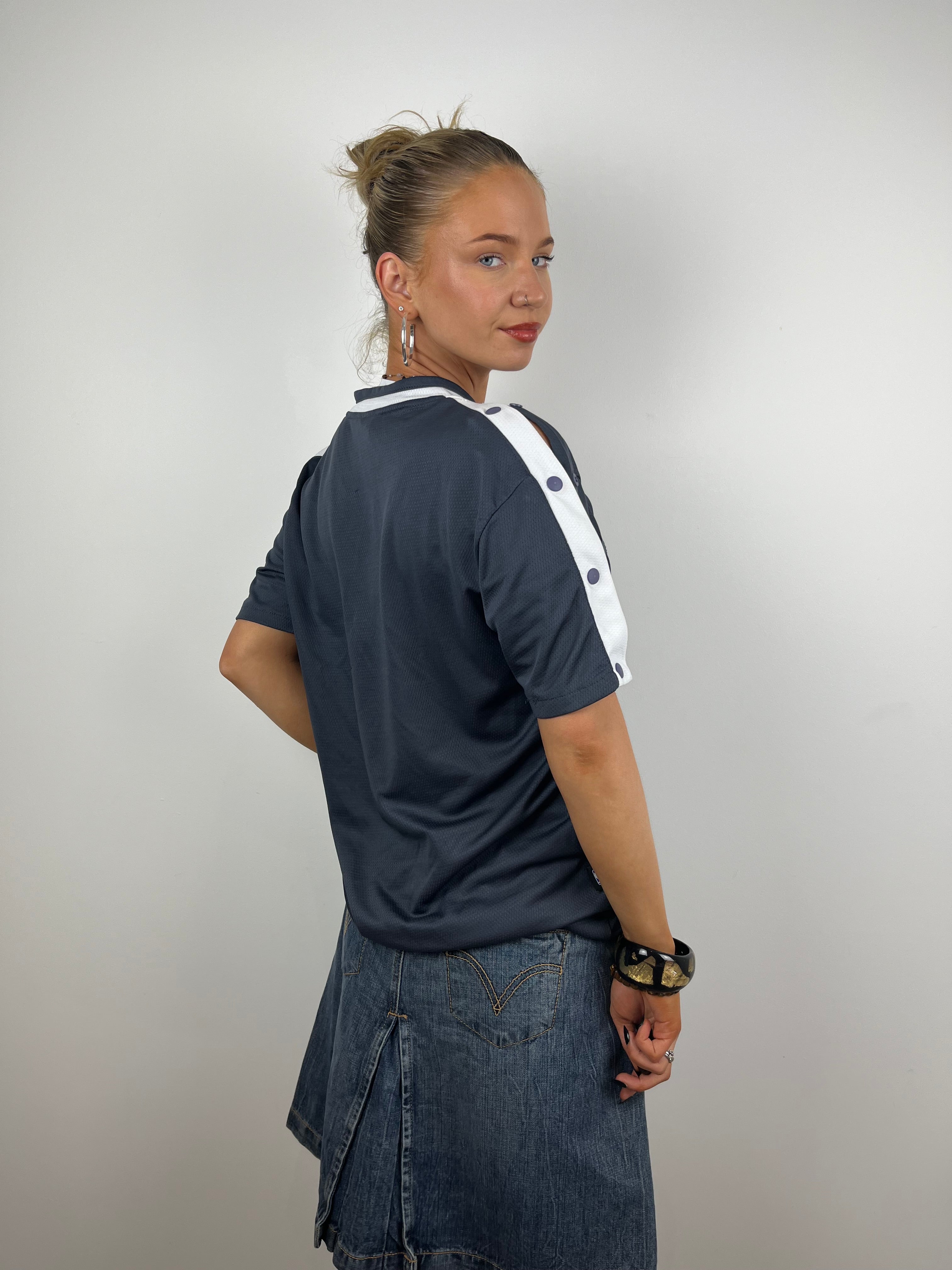 Vintage Navy Nike Poppers Jersey (M)