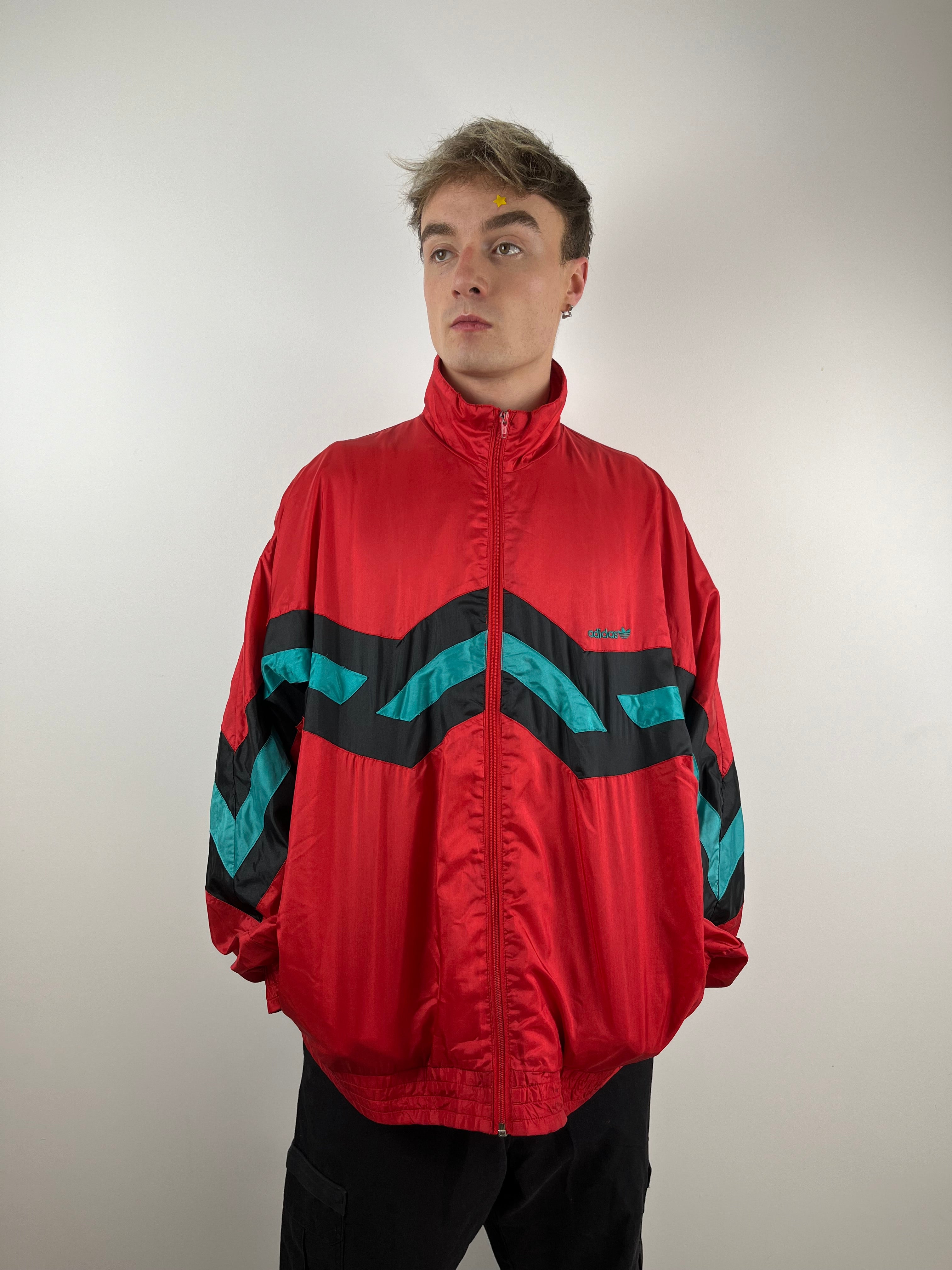 Vintage Red Adidas Sports Jacket