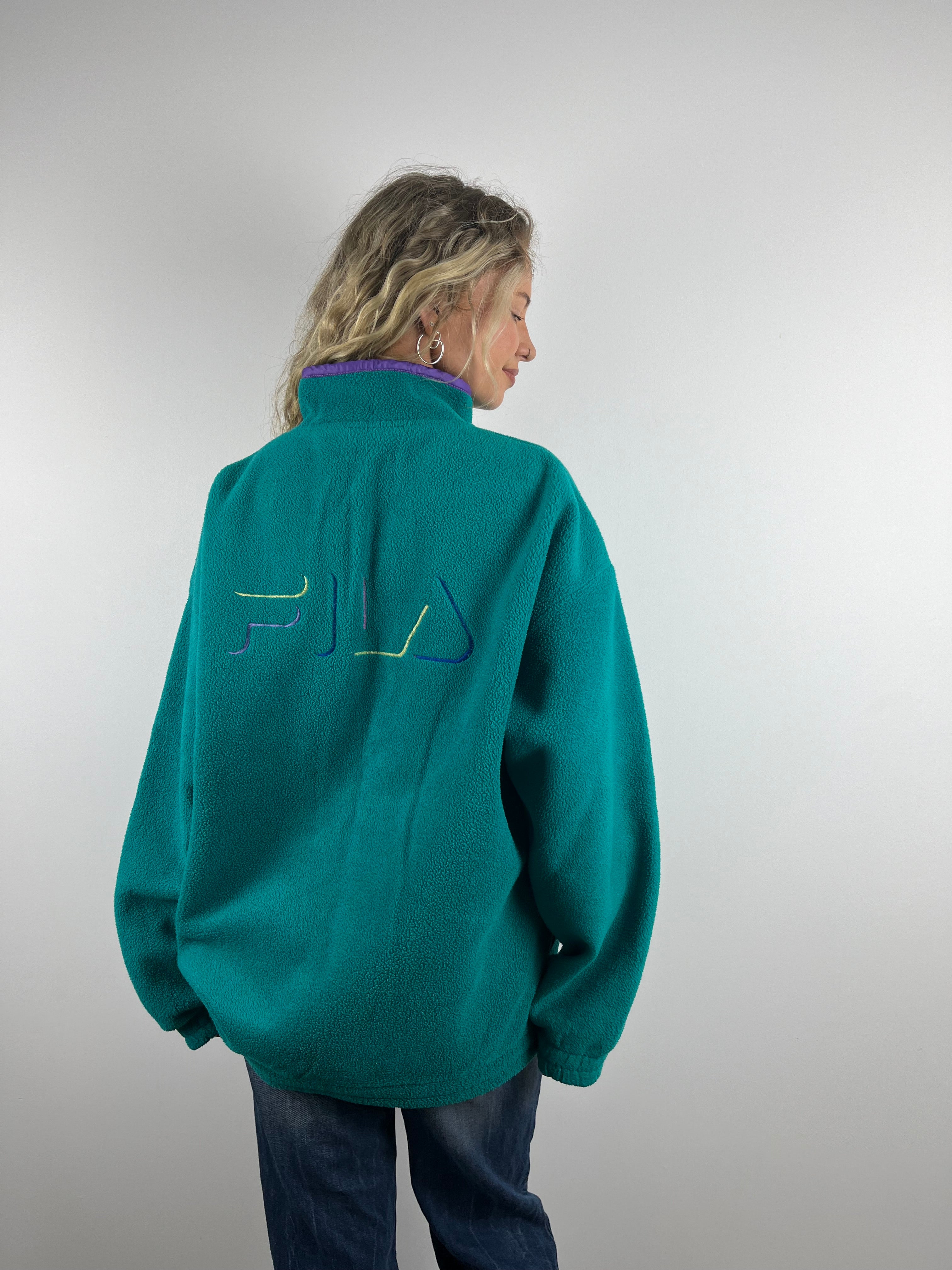 Vintage Teal Fila Fleece (XL)