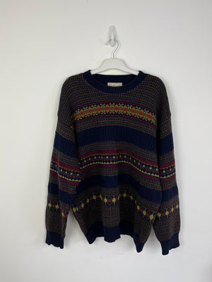 Vintage Funky patterned knit