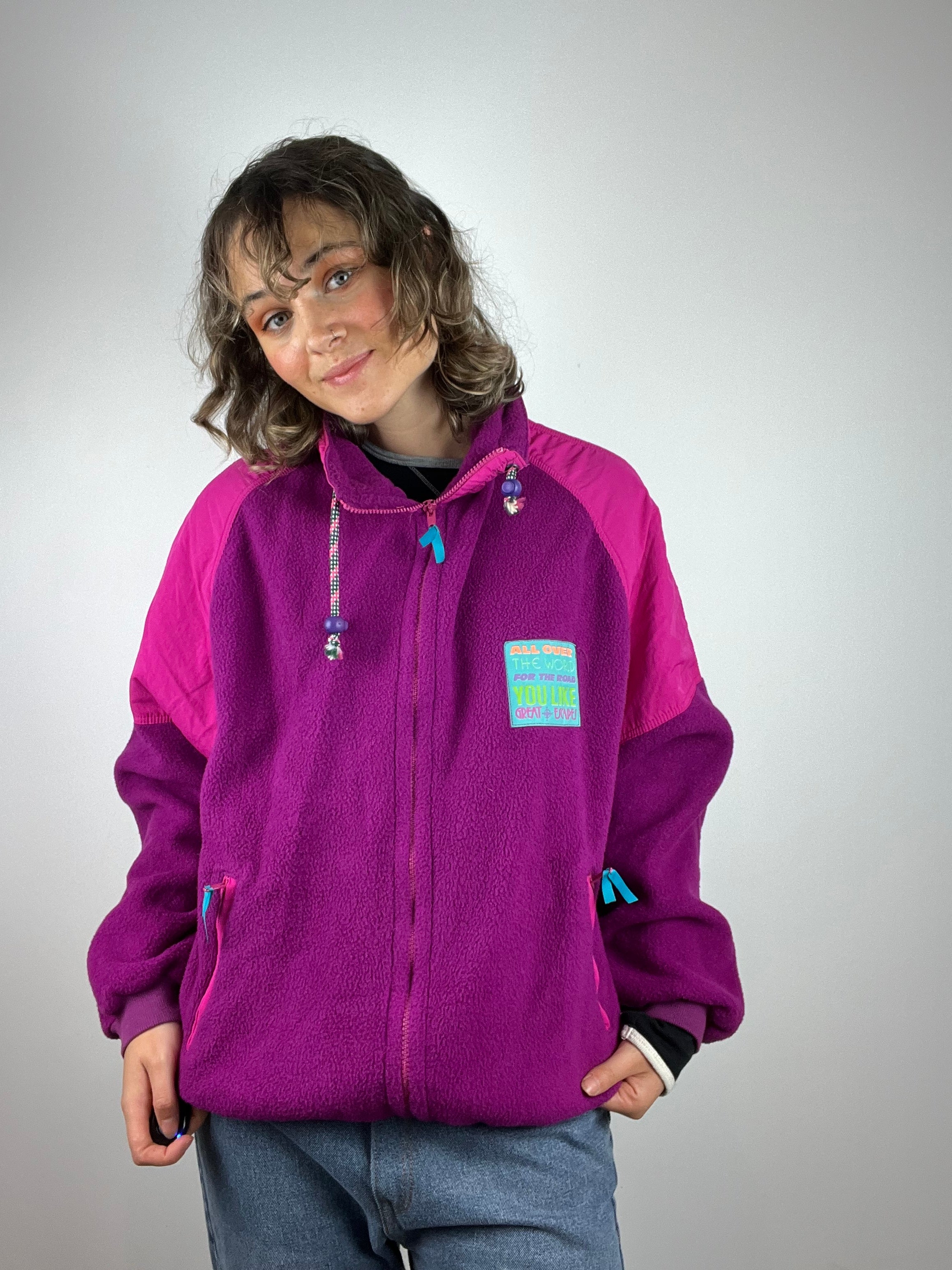 Vintage pink fleece