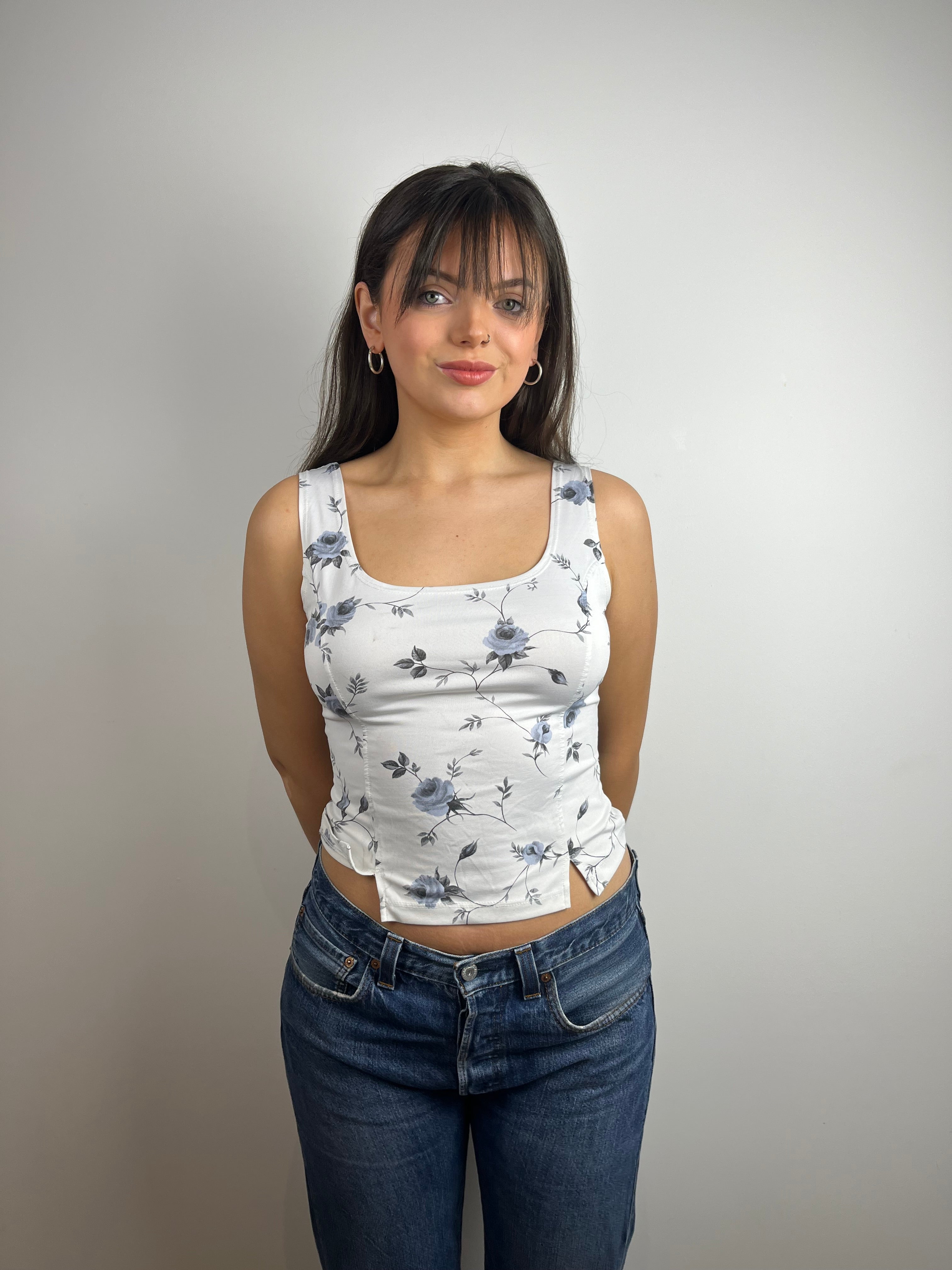 Vintage Y2K Floral Top