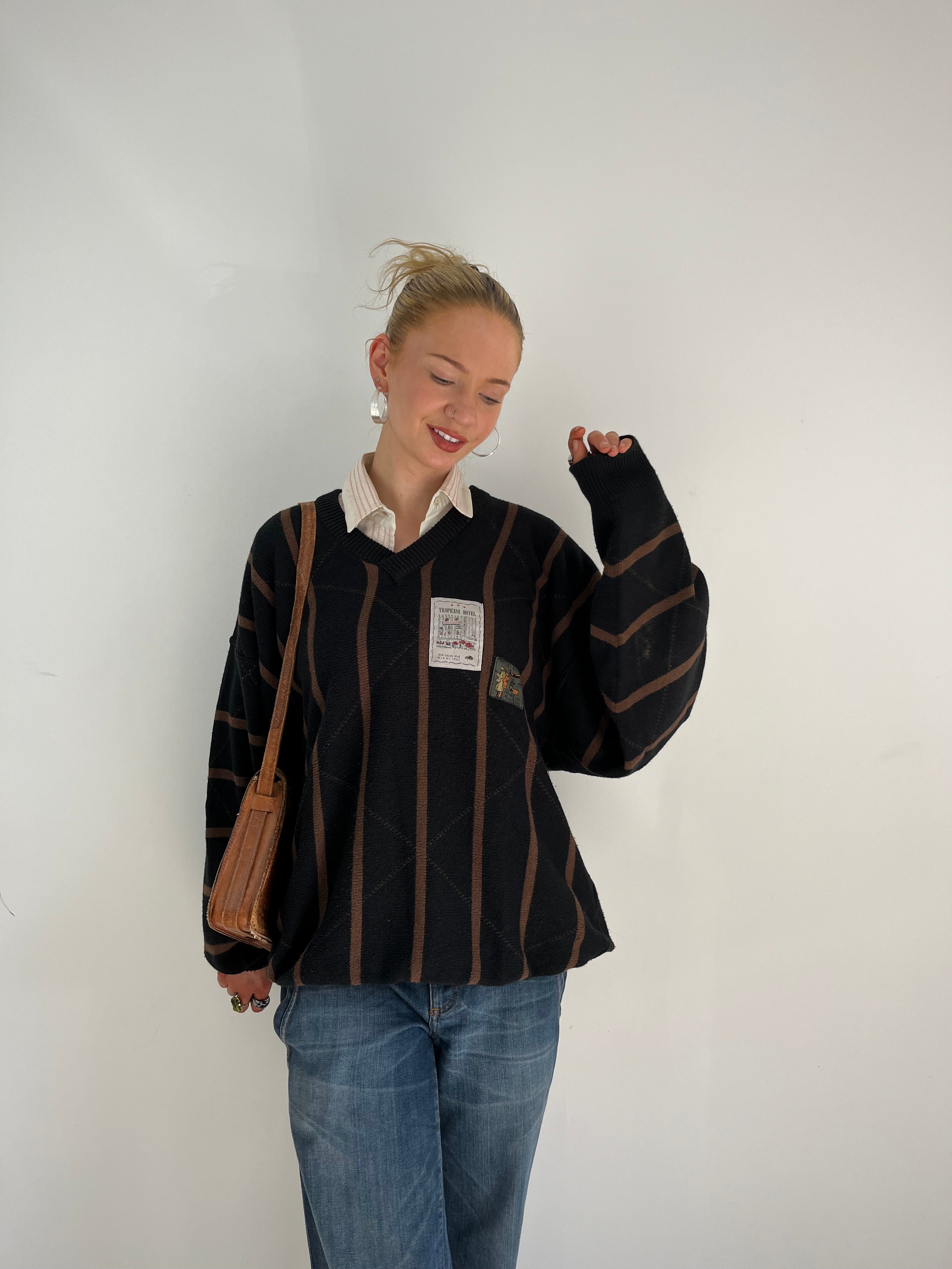 Vintage Giramondo Patch Work Knit (XL)