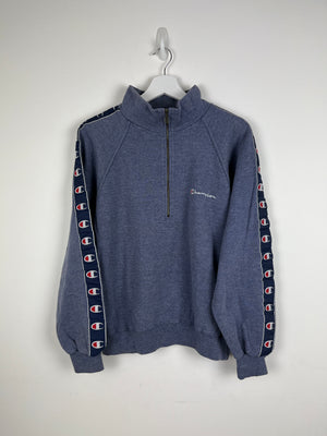 Vintage blue champion zip up sweatshirt