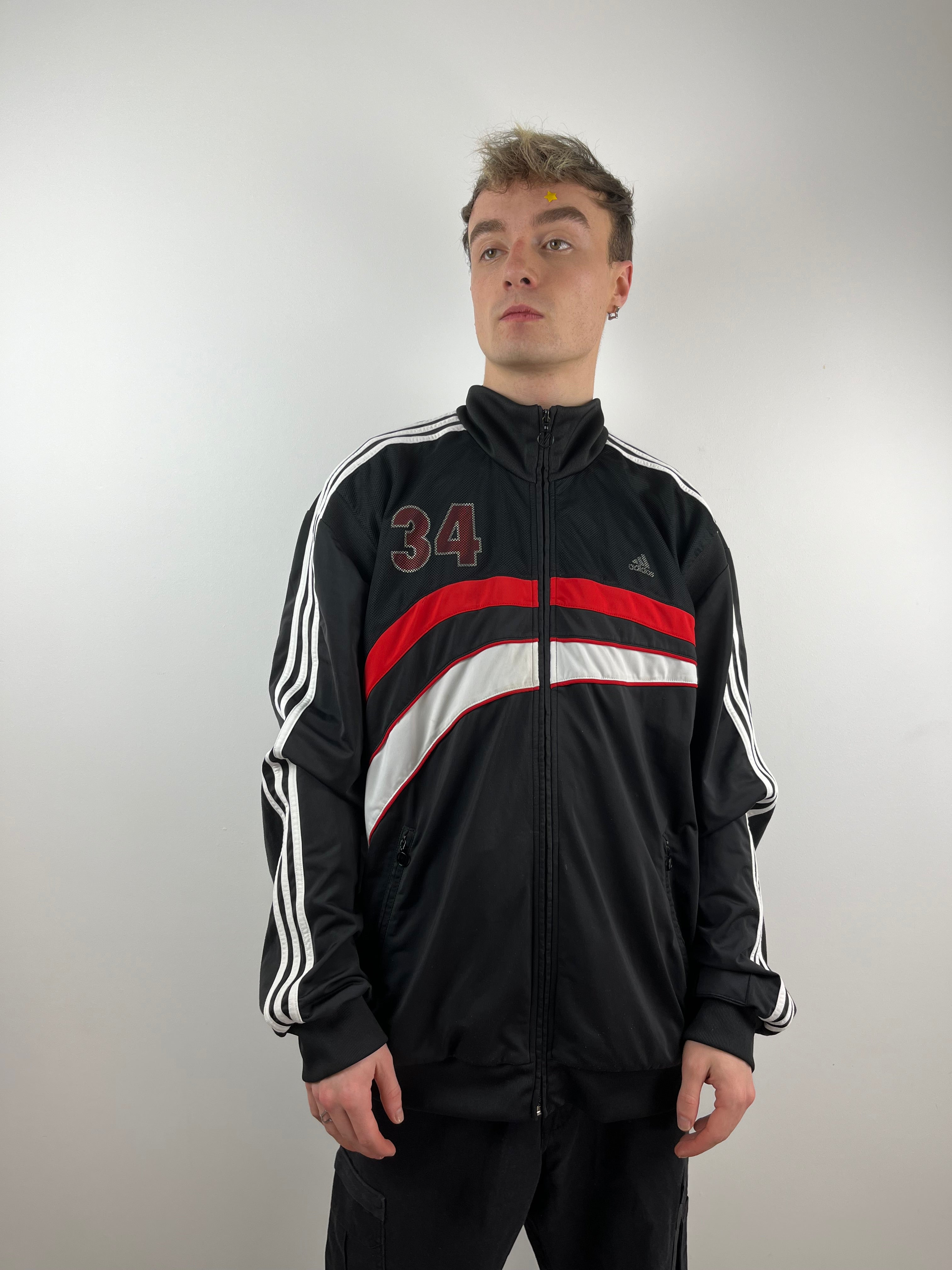 Vintage Black Adidas Sports Jacket