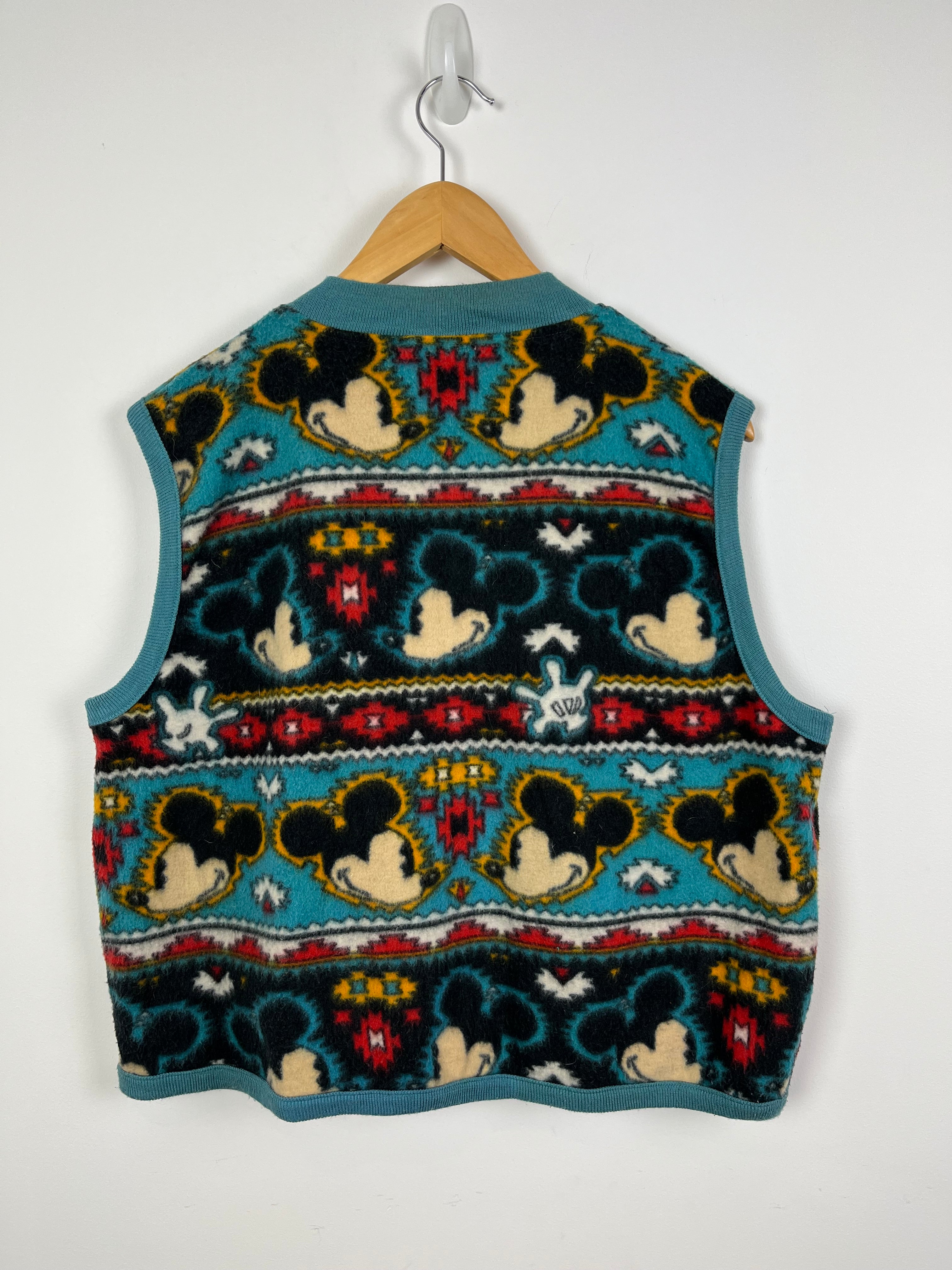 Vintage Mickey Mouse Fleece Vest (L)
