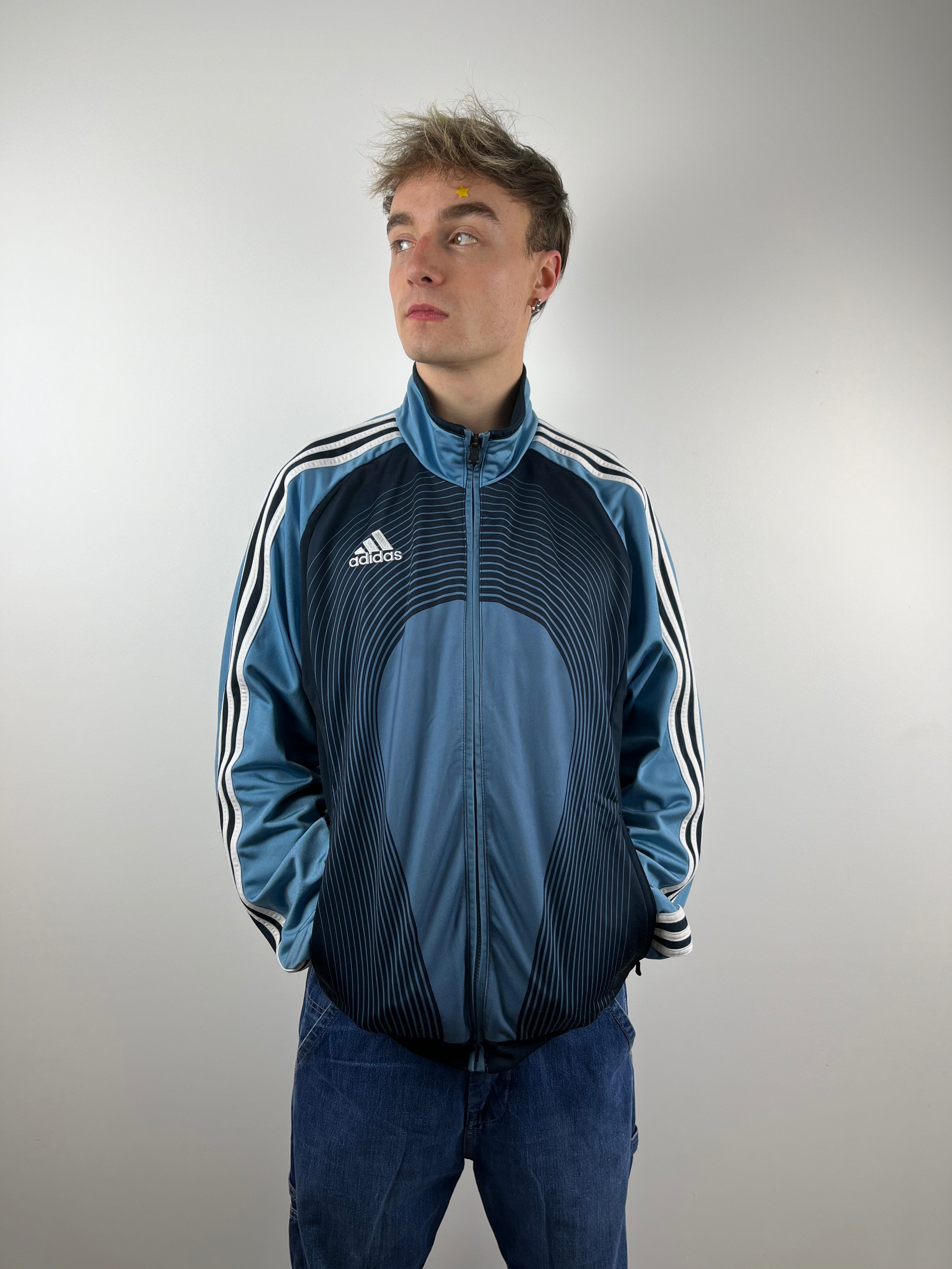 Vintage Blue Adidas Sports Jacket