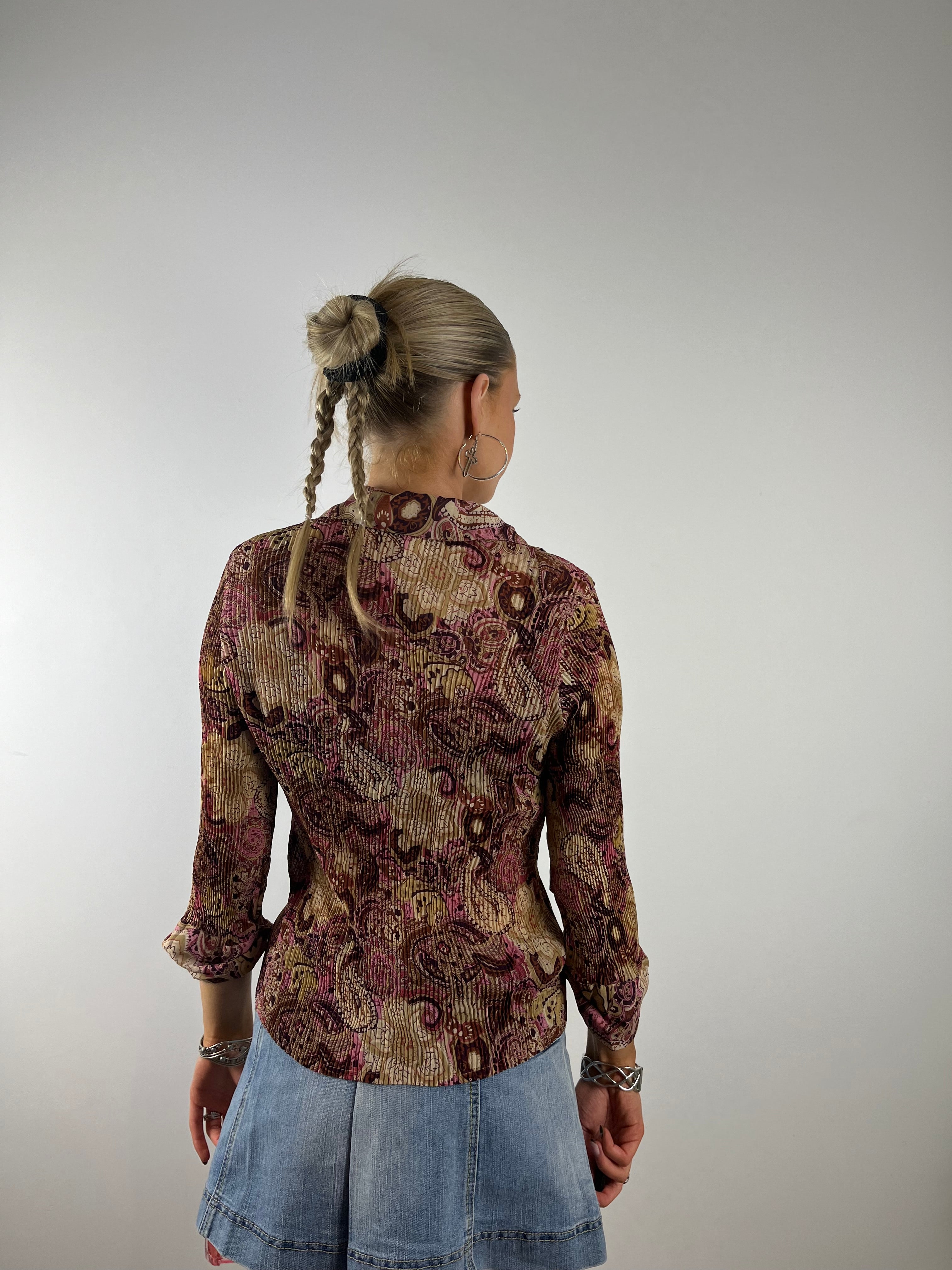 Vintage Y2K Funky Blouse (S)