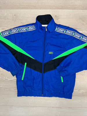 Vintage ASICS sports jacket blue