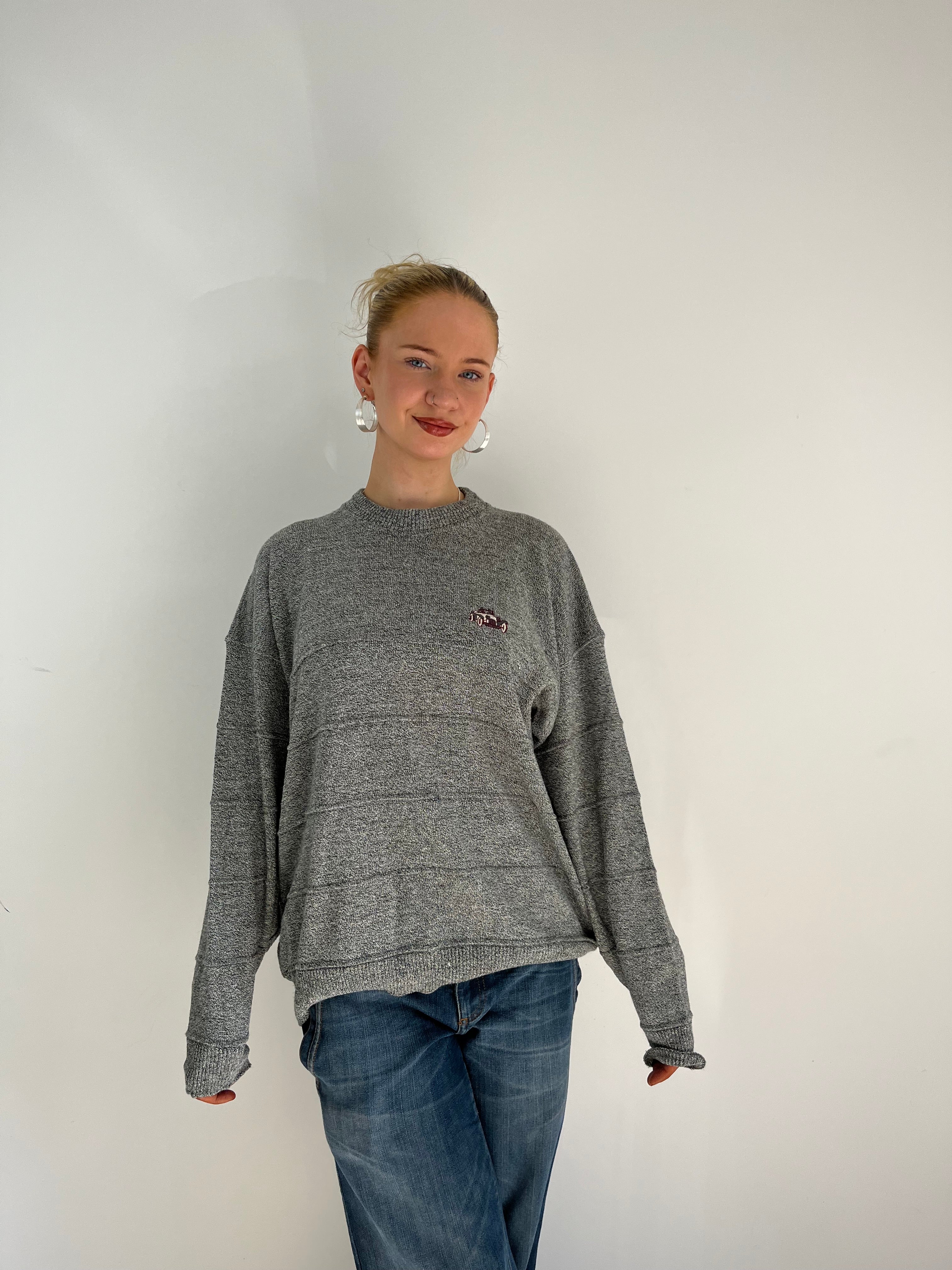 Vintage Car Embroidery Knit (M)