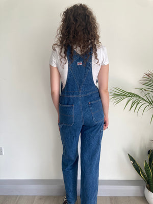 vintage blue denim old navy dungarees