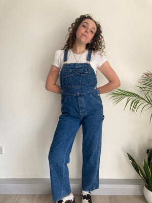 vintage blue denim old navy dungarees