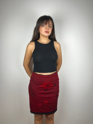 Vintage red Y2K skirt