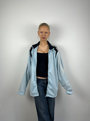 Vintage baby blue adidas sports jacket