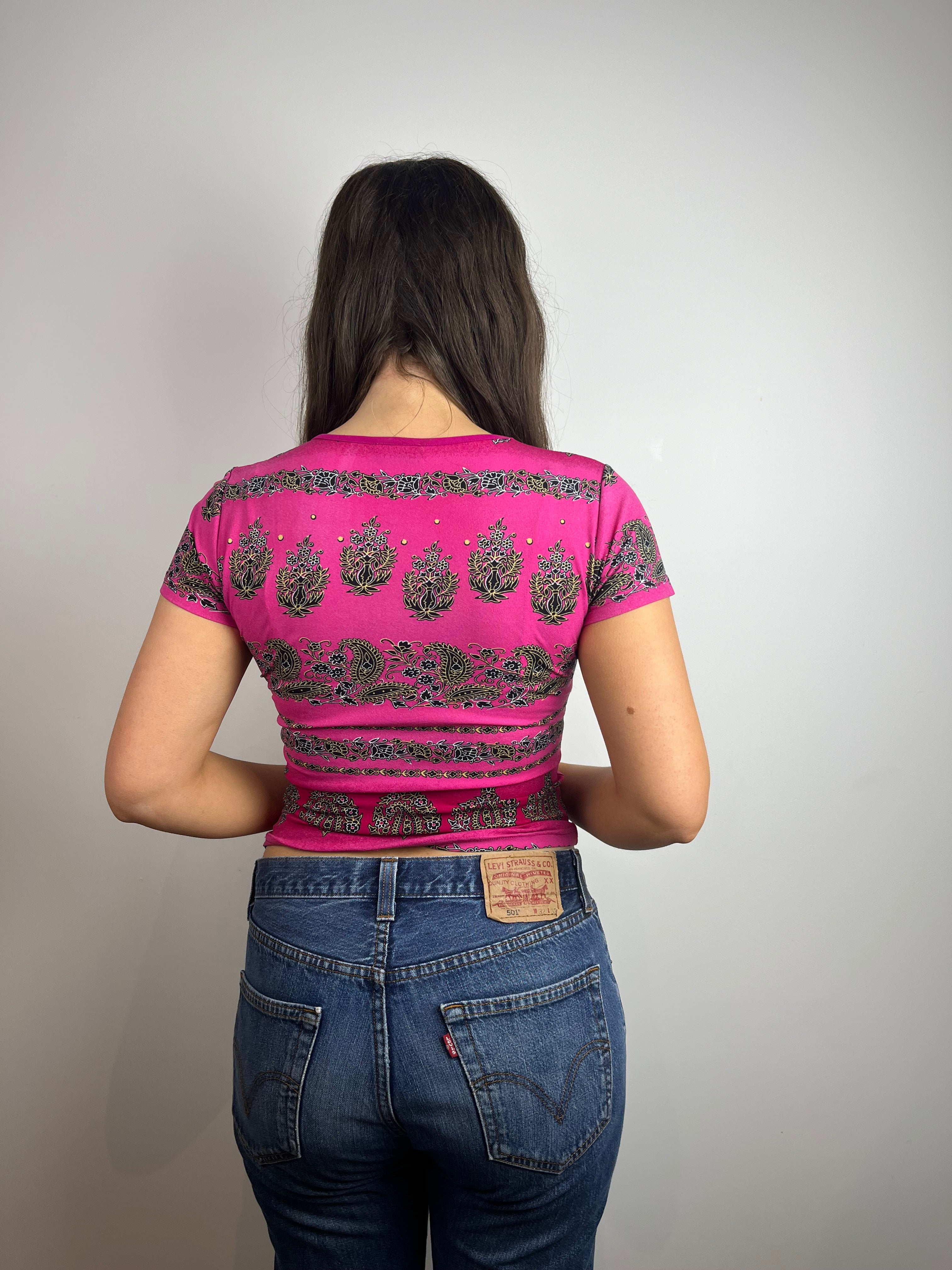 Vintage pink y2k clock house top