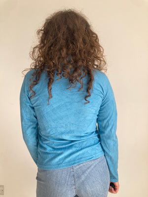 blue vintage the north face halfzip fleece