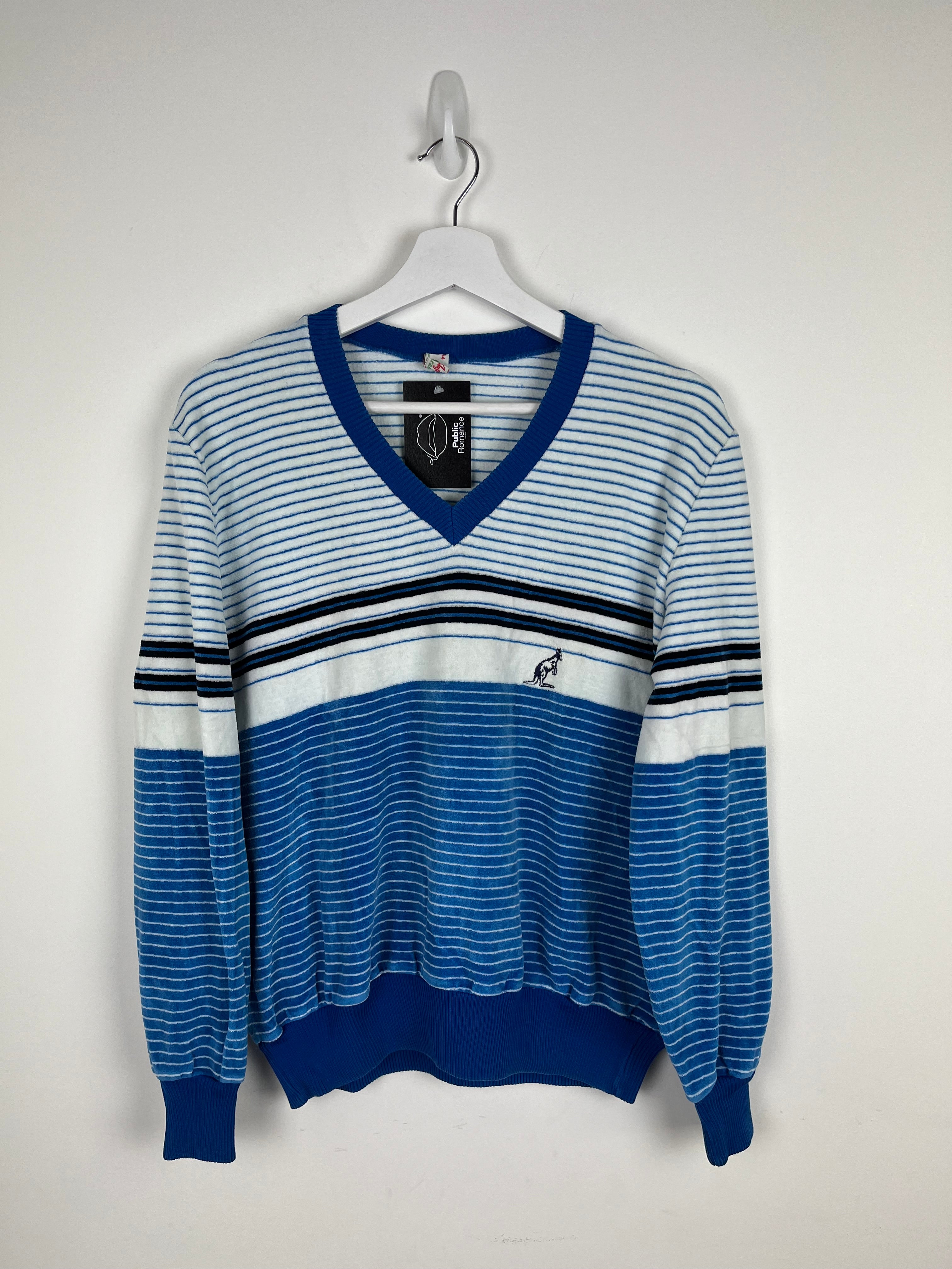 Vintage blue striped Calpina Milano sweatshirt