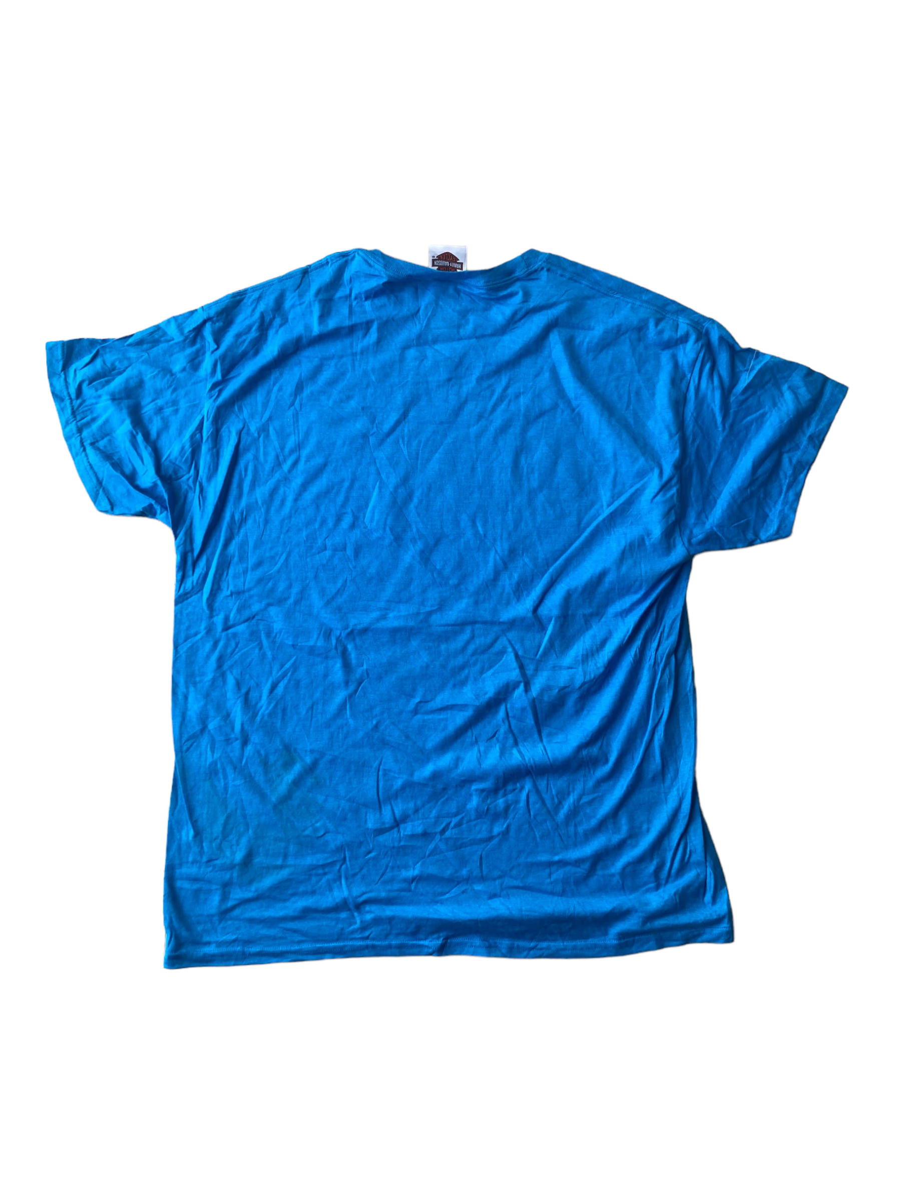 vintage blue harley davidson motorcycles tshirt