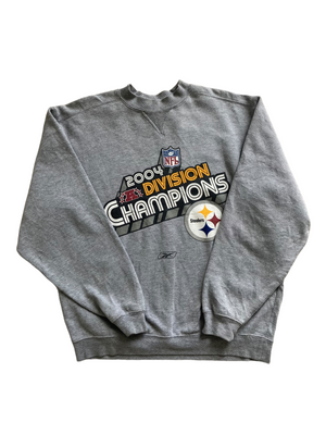 vintage grey steelers sweatshirt