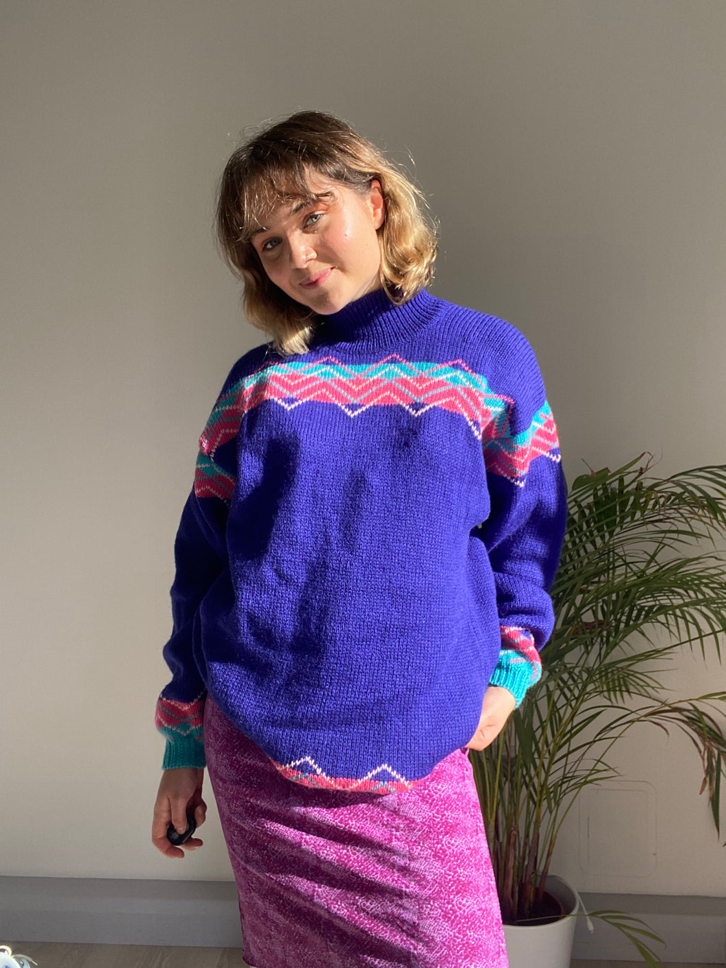 vintage purple knit