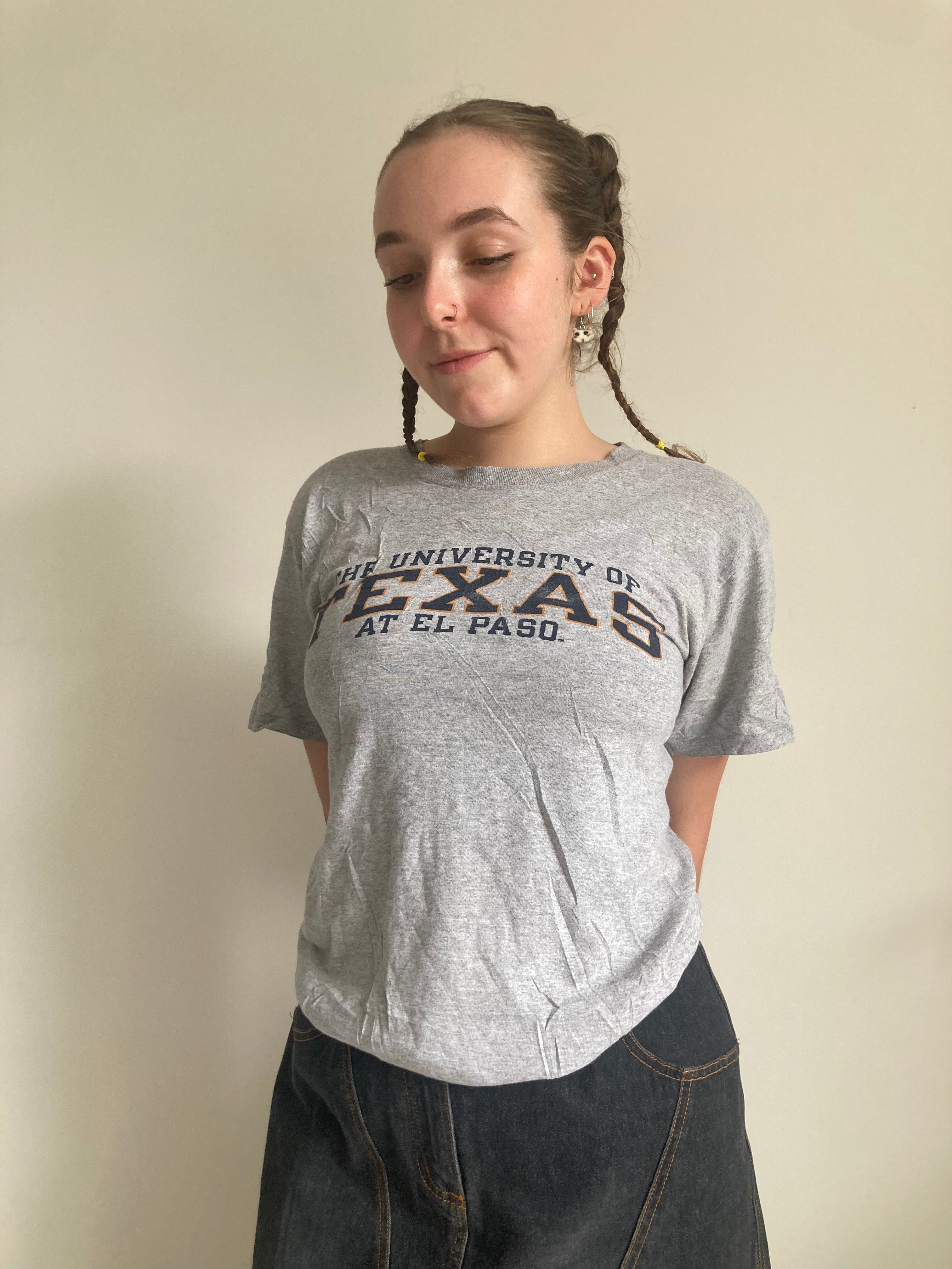 vintage grey texas tshirt