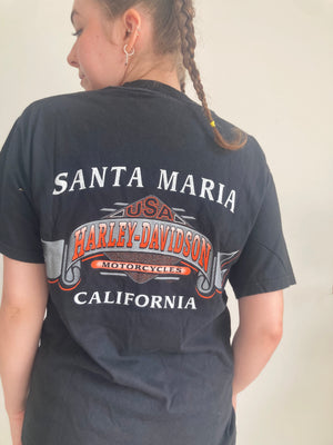vintage black harley davidson tshirt