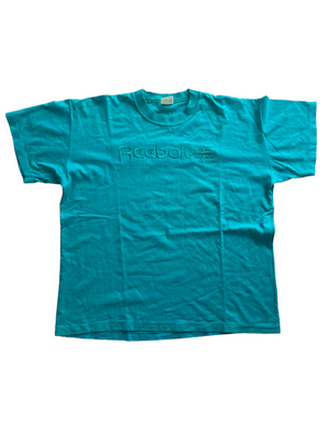 vintage teal reebok tshirt