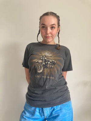 vintage grey harley davidson tshirt