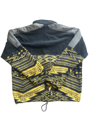 vintage yellow and black colmar fleece