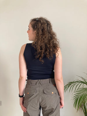 black hooded y2k top