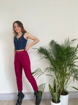 pink corduroy trousers size 6