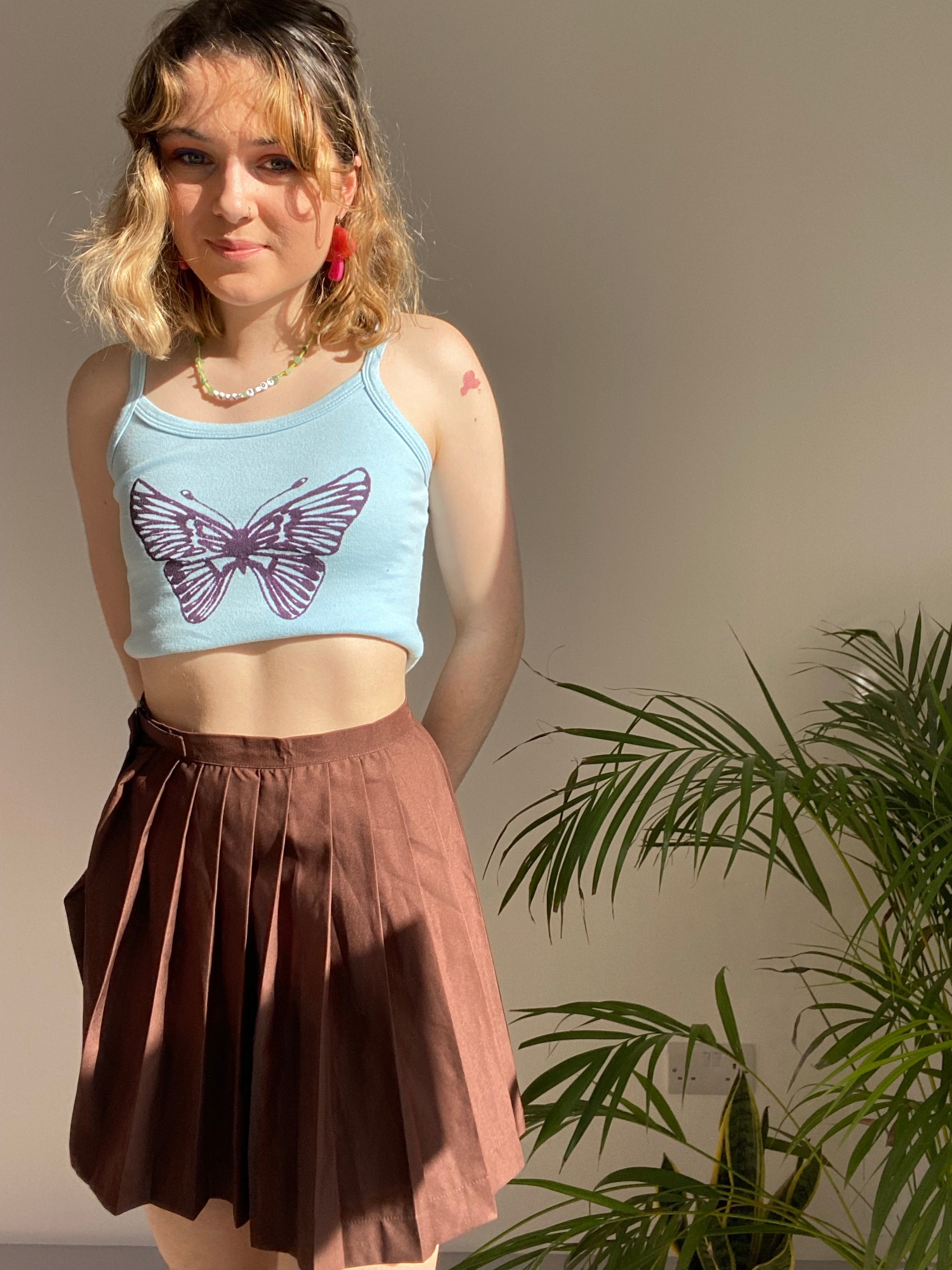 Vintage Brown Tennis Skirt