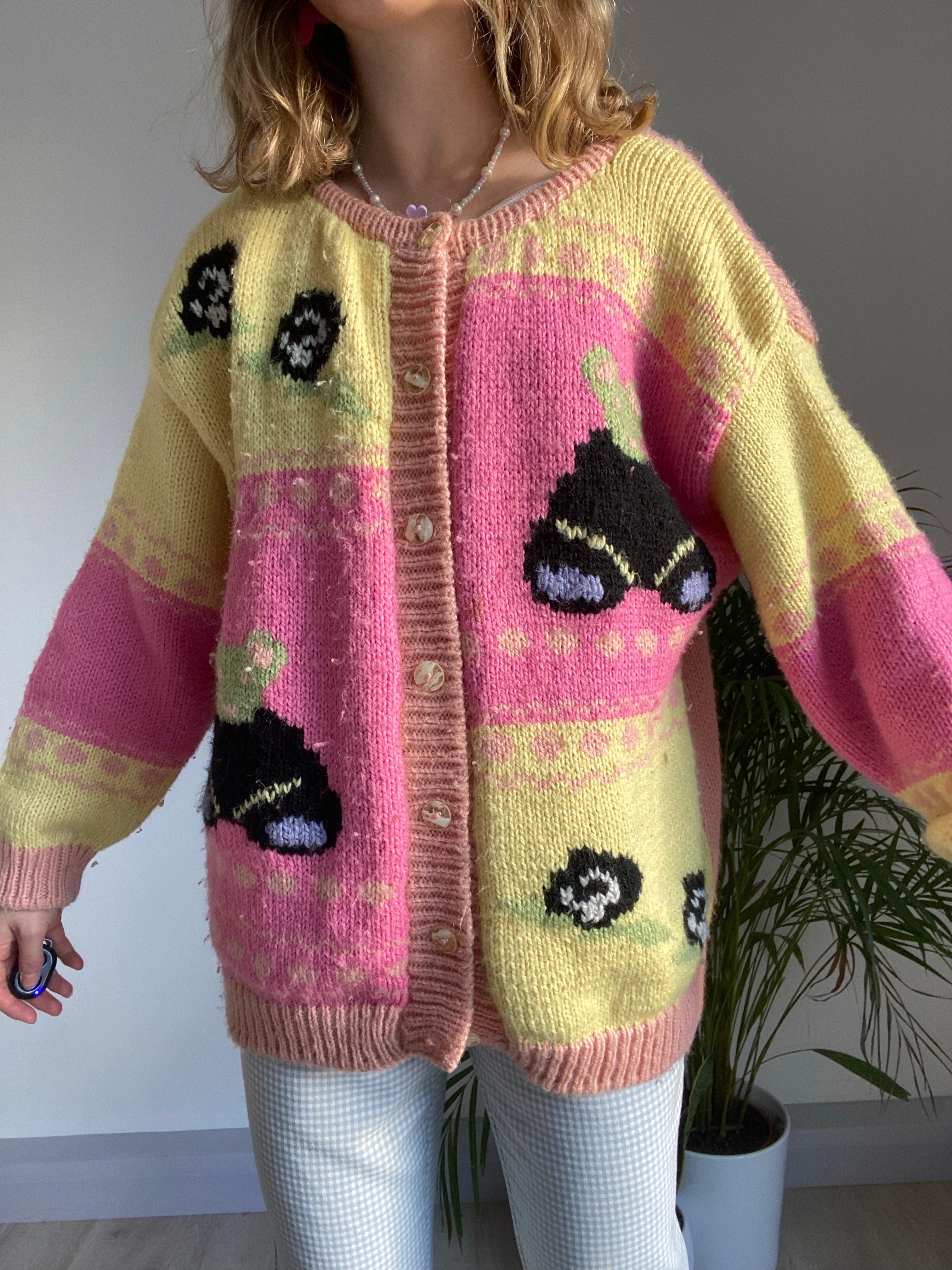 Vintage Cute Cardigan (L)