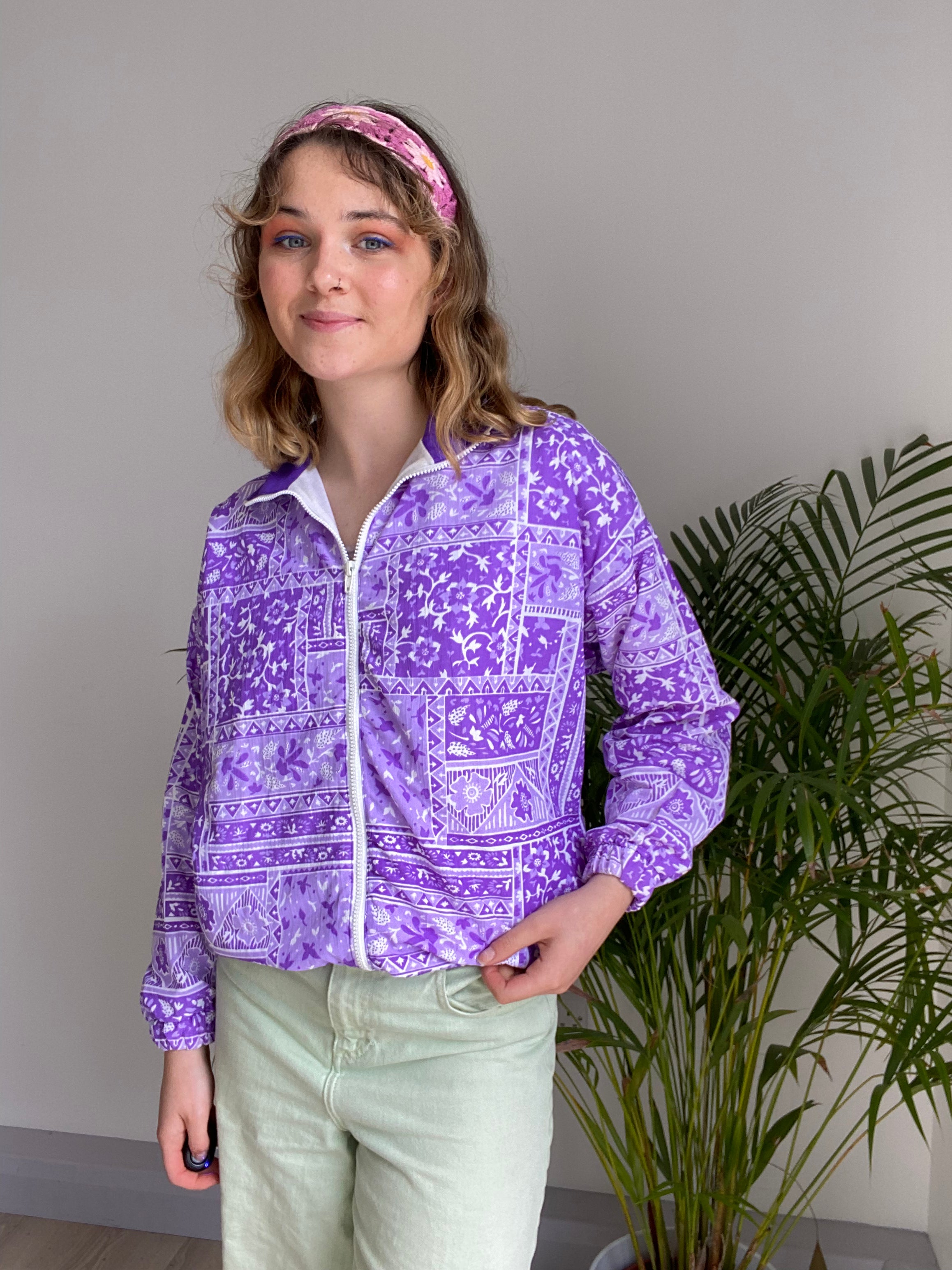 vintage purple sports jacket