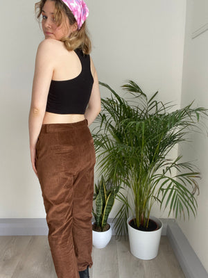 vintage brown corduroy trousers
