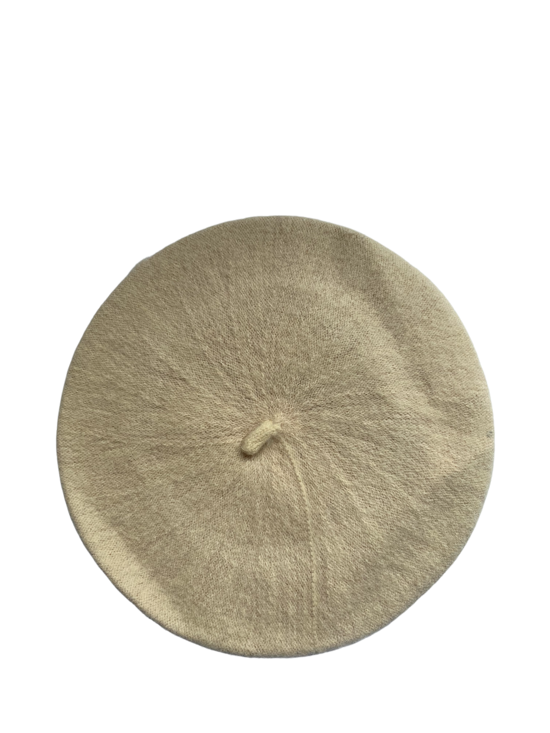cream beret hat