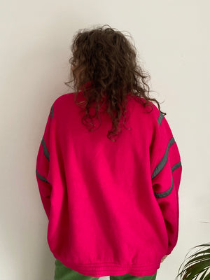 pink blue design vintage ellesse fleece